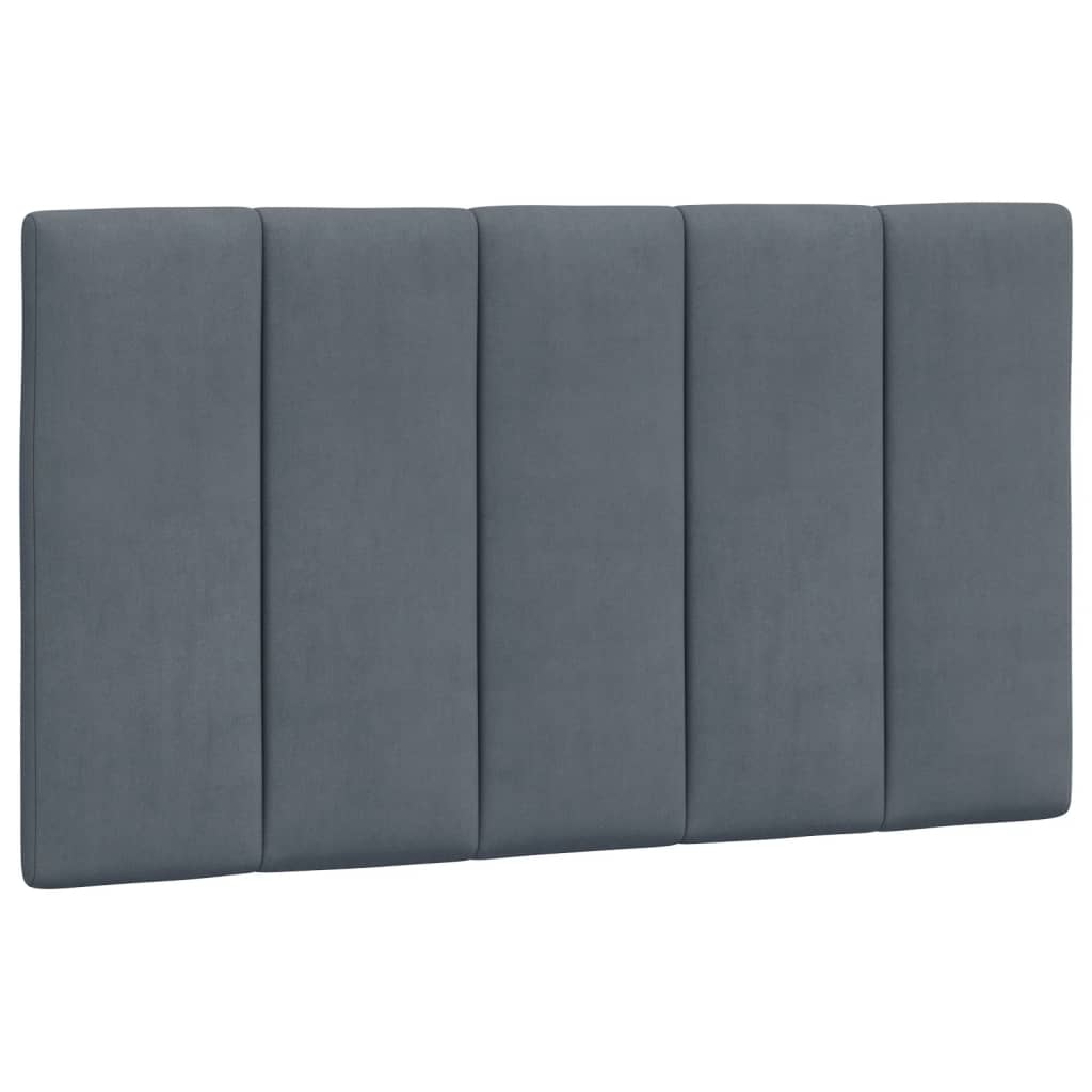 vidaXL Pat cu saltea, gri închis, 80x200 cm, catifea