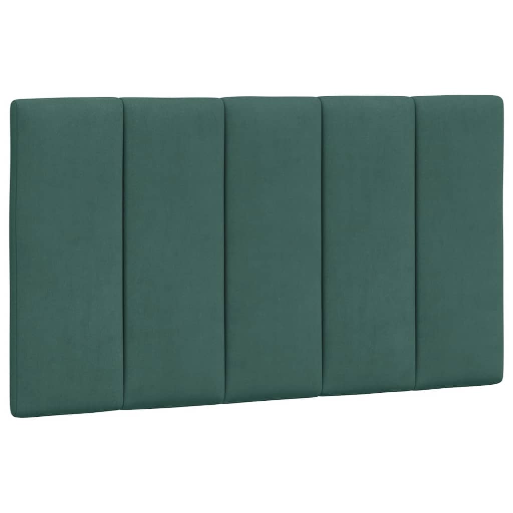 vidaXL Pat cu saltea, verde închis, 80x200 cm, catifea