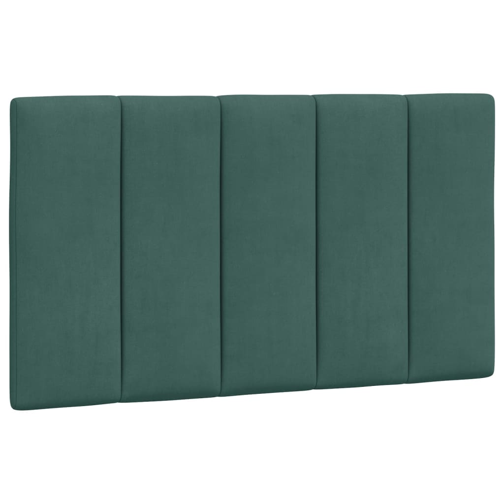 vidaXL Pat cu saltea, verde închis, 90x190 cm, catifea