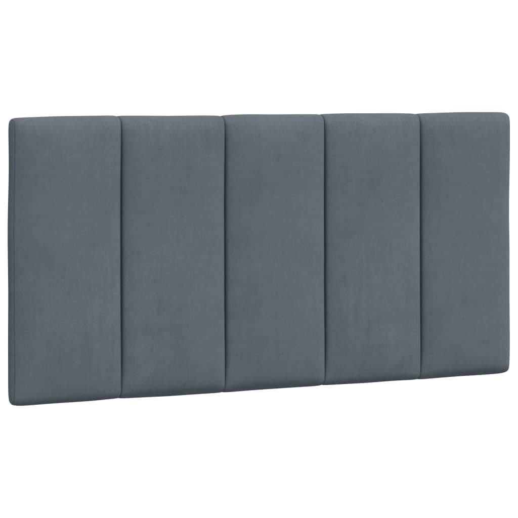 vidaXL Pat cu saltea, gri închis, 100x200 cm, catifea
