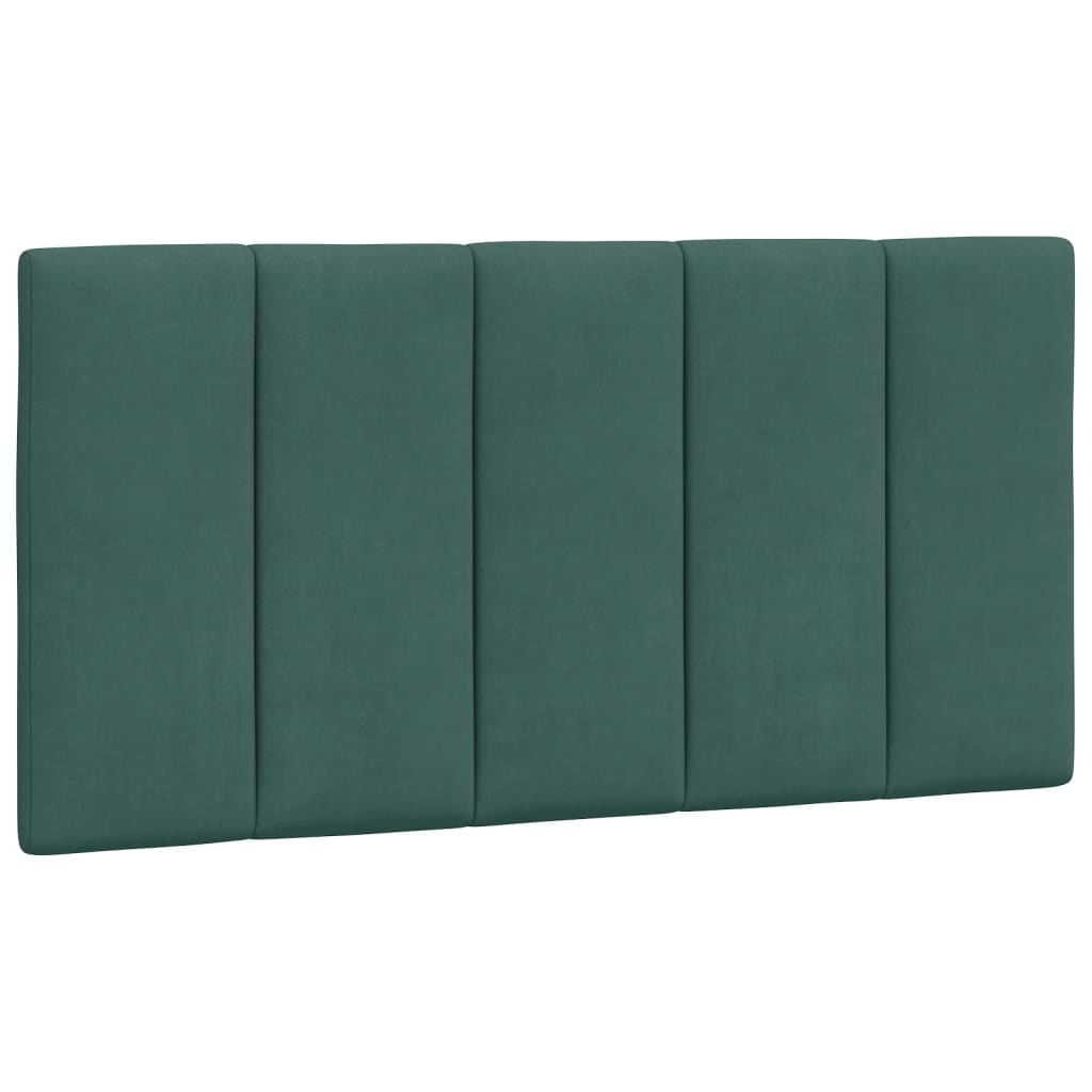 vidaXL Pat cu saltea, verde închis, 100x200 cm, catifea