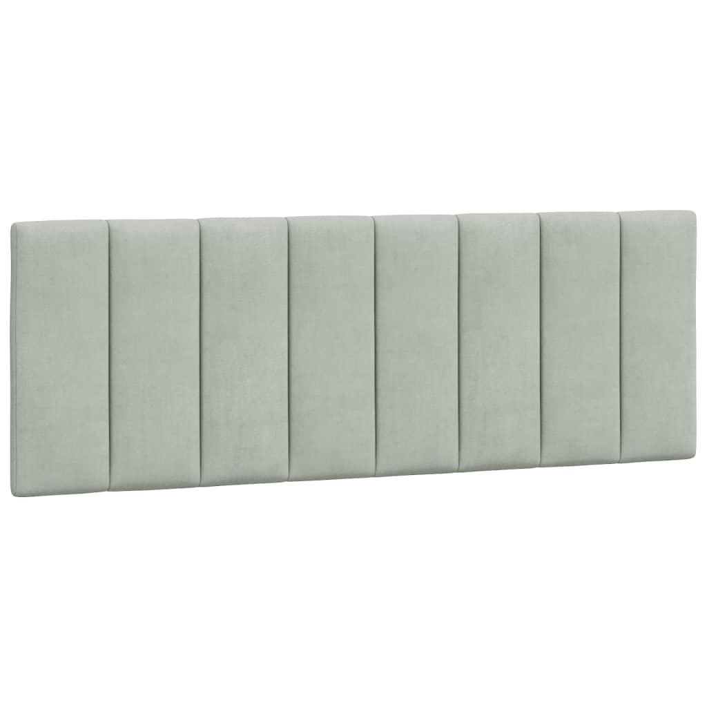 vidaXL Pat cu saltea, gri deschis, 120x200 cm, catifea
