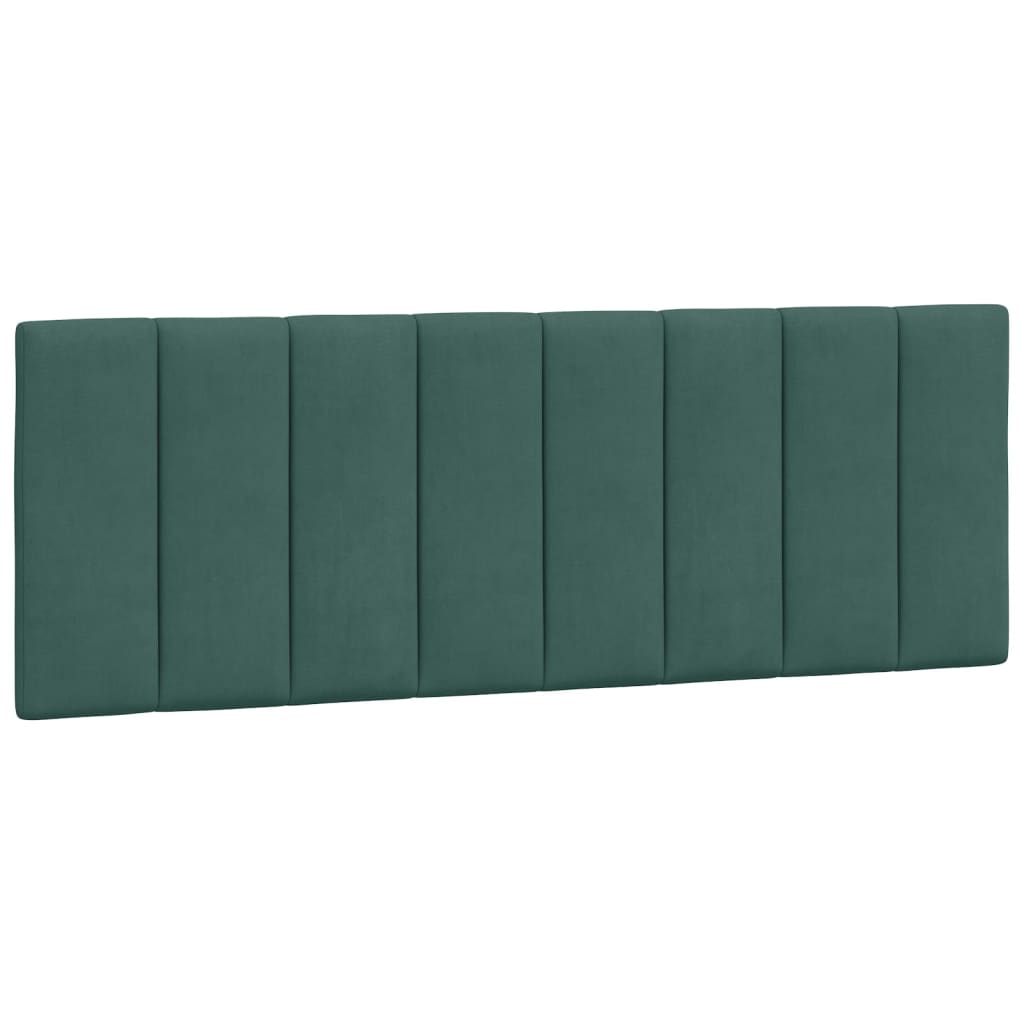 vidaXL Pat cu saltea, verde închis, 120x200 cm, catifea