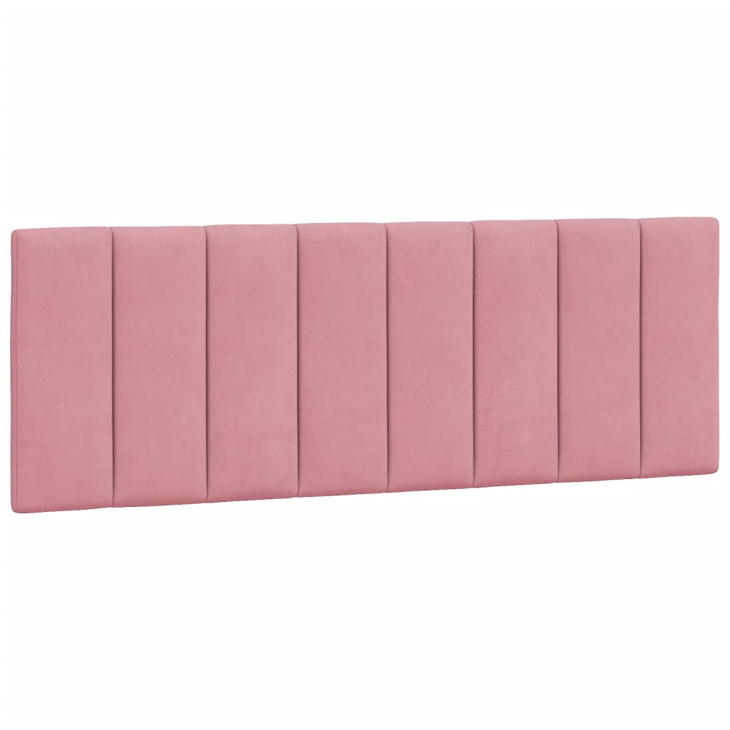 vidaXL Pat cu saltea, roz, 140x190 cm, catifea