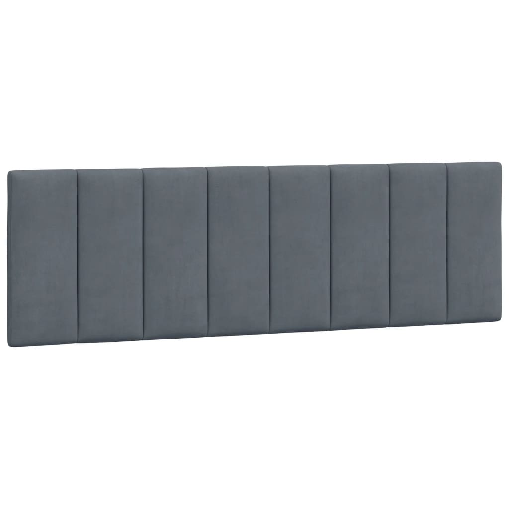 vidaXL Pat cu saltea, gri închis, 160x200 cm, catifea