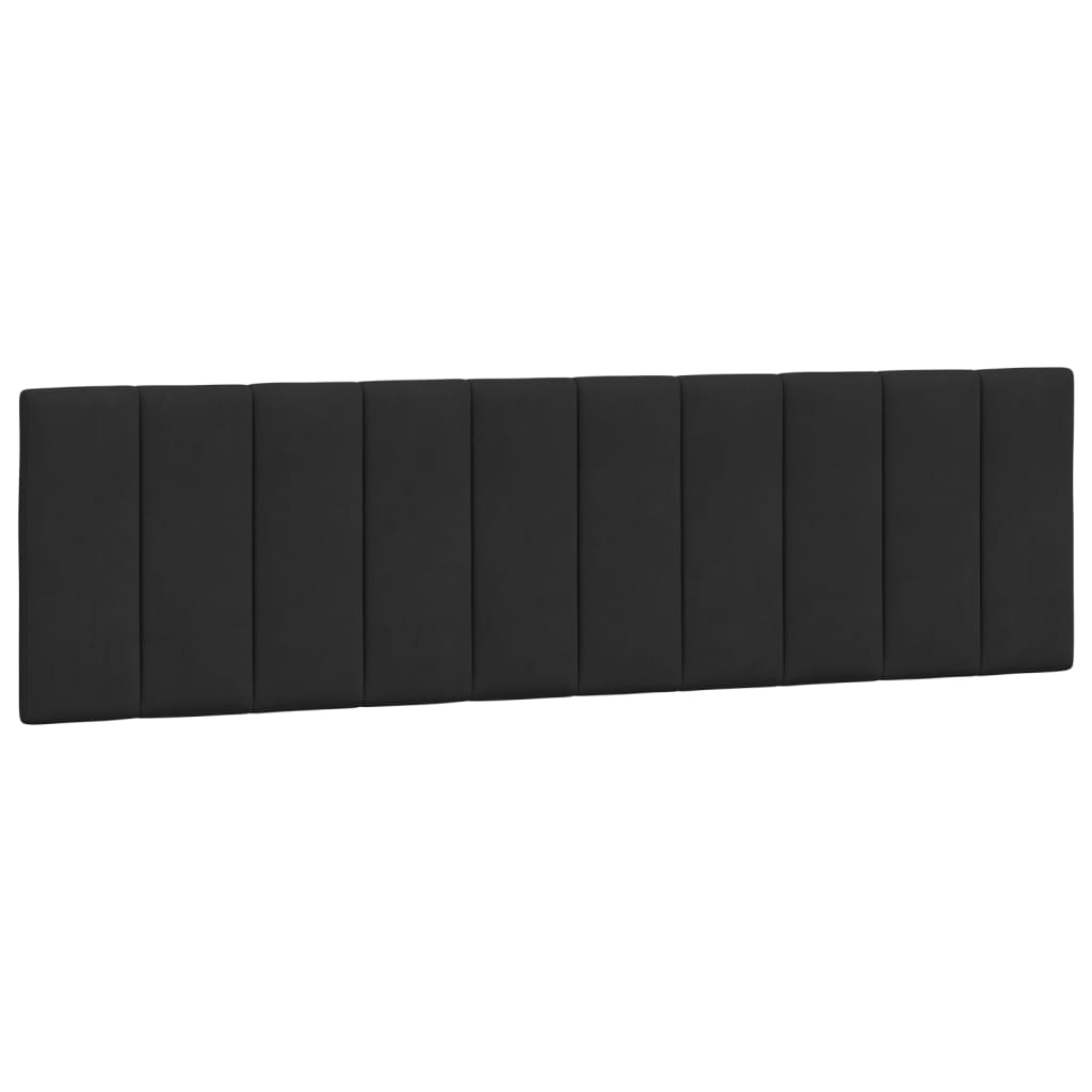 vidaXL Pat cu saltea, negru, 180x200 cm, catifea