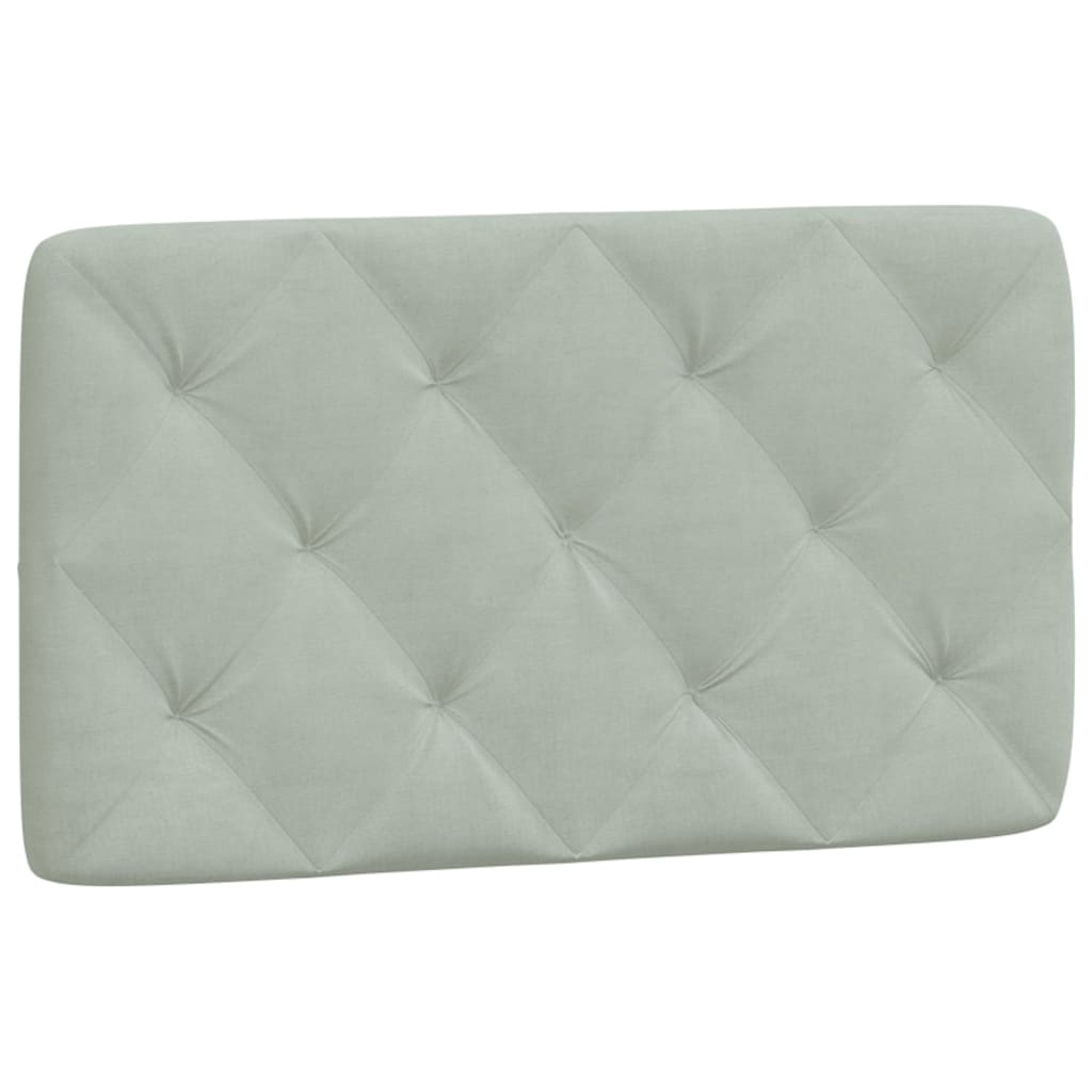 vidaXL Pat cu saltea, gri deschis, 80x200 cm, catifea vidaXL Pat cu saltea, gri deschis, 80x200 cm, catifea