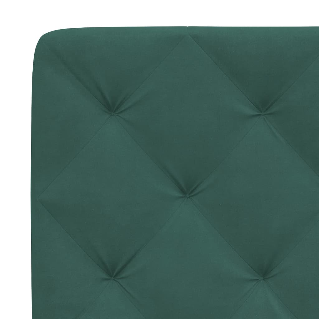vidaXL Pat cu saltea, verde închis, 80x200 cm, catifea