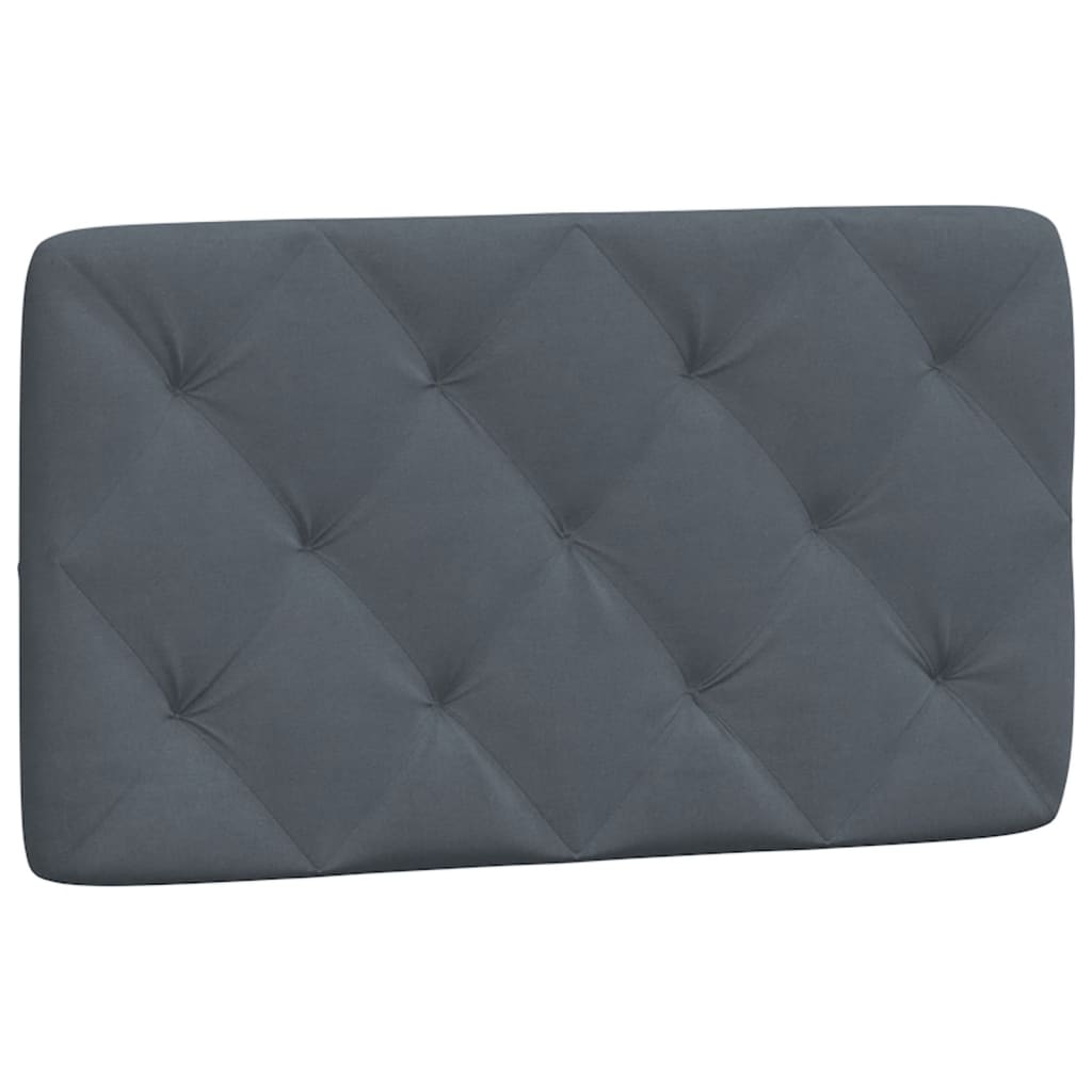 vidaXL Pat cu saltea, gri închis, 90x200 cm, catifea