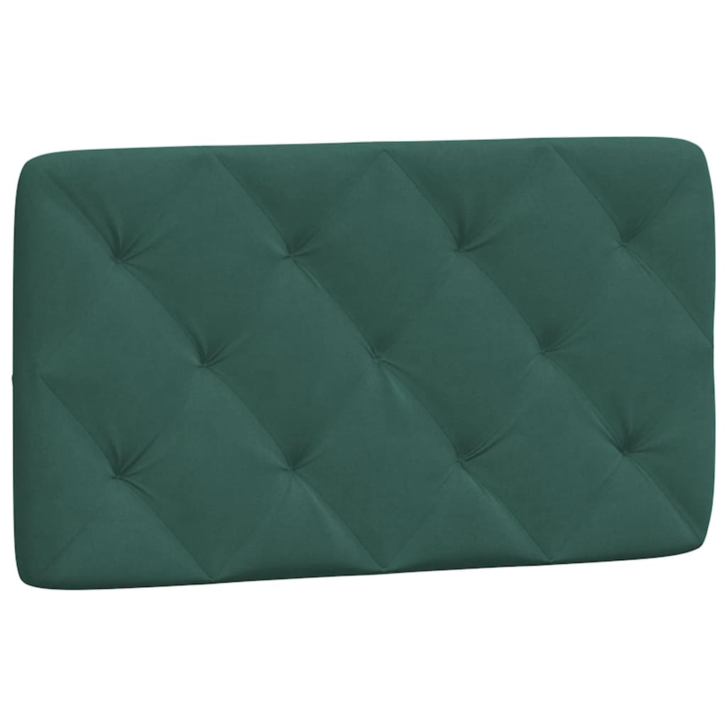 vidaXL Pat cu saltea, verde închis, 90x200 cm, catifea