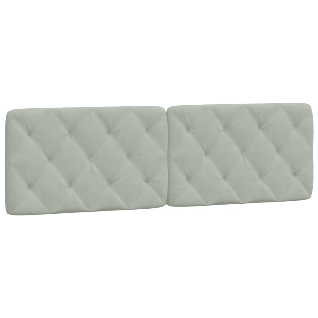 vidaXL Pat cu saltea, gri deschis, 160x200 cm, catifea
