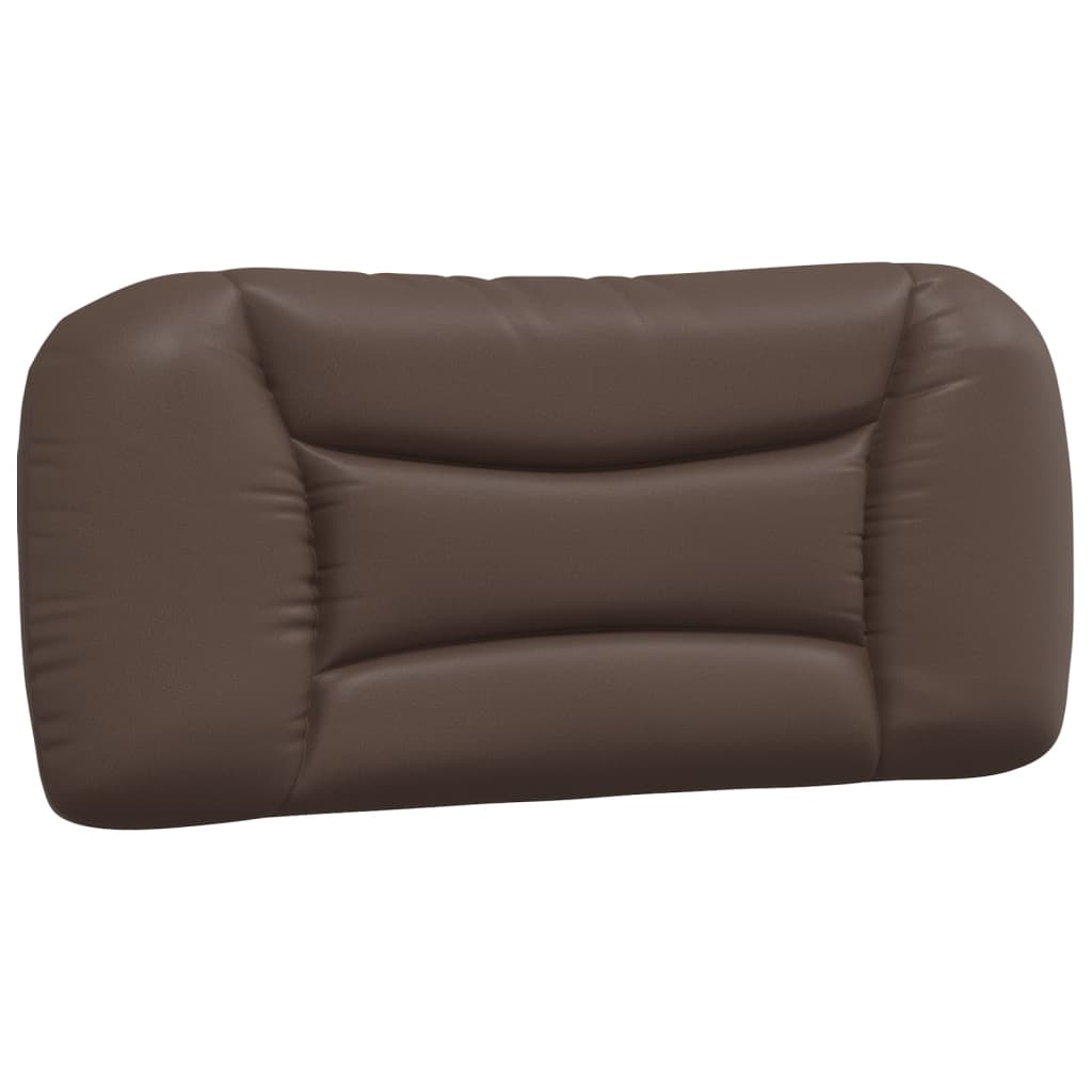 vidaXL Pat cu saltea, maro, 80x200 cm, piele ecologică