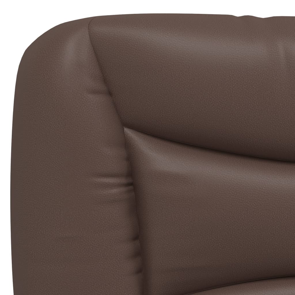 vidaXL Pat cu saltea, maro, 80x200 cm, piele ecologică