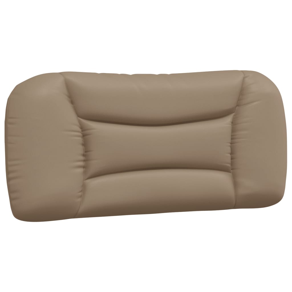vidaXL Pat cu saltea, cappuccino, 80x200 cm piele ecologică vidaXL Pat cu saltea, cappuccino, 80x200 cm piele ecologică