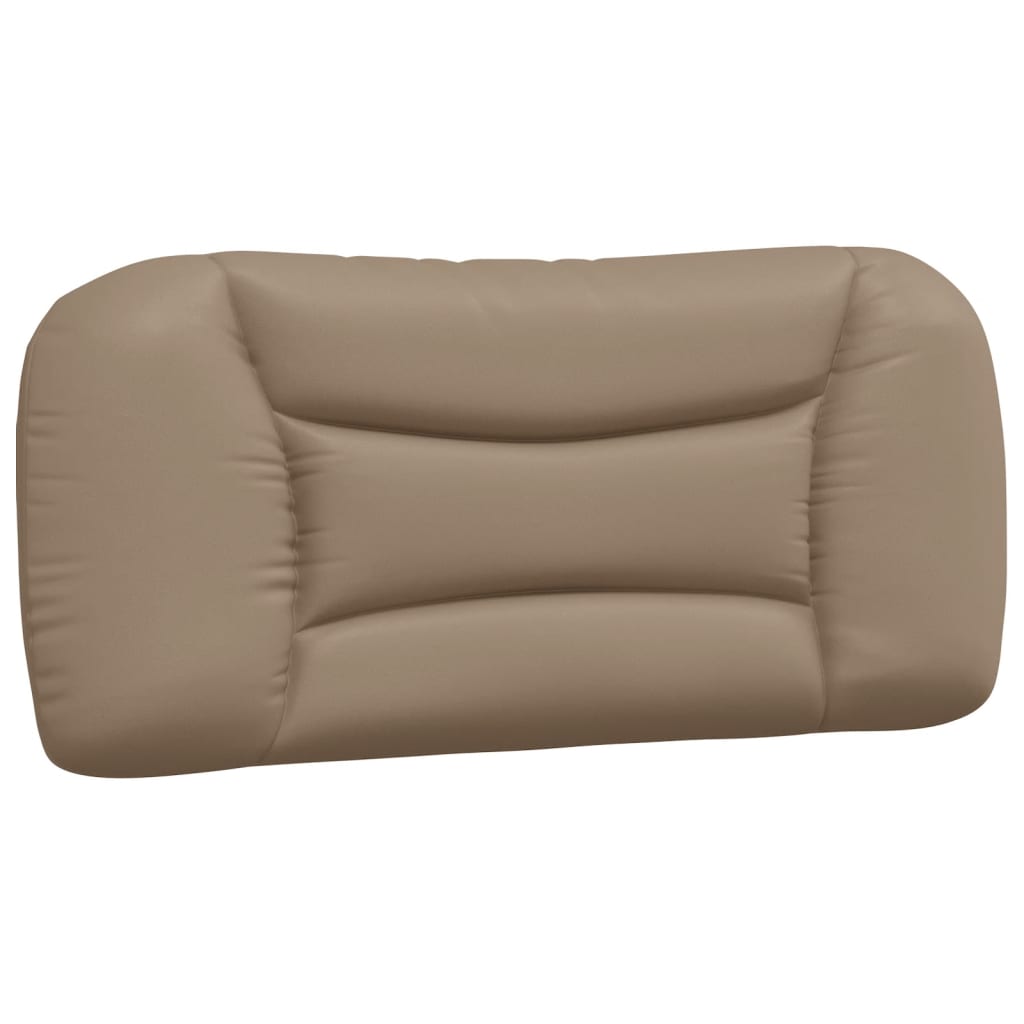 vidaXL Pat cu saltea, cappuccino, 90x200 cm piele ecologică vidaXL Pat cu saltea, cappuccino, 90x200 cm piele ecologică