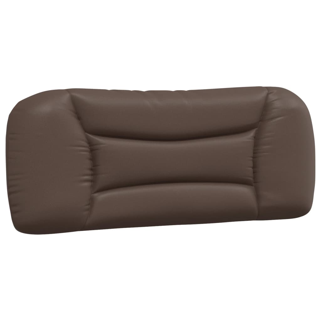 vidaXL Pat cu saltea, maro, 100x200 cm, piele ecologică vidaXL Pat cu saltea, maro, 100x200 cm, piele ecologică