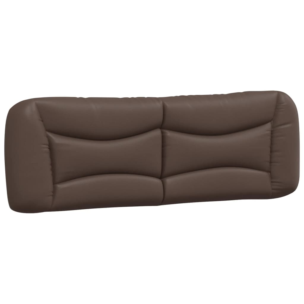 vidaXL Pat cu saltea, maro, 160x200 cm, piele ecologică vidaXL Pat cu saltea, maro, 160x200 cm, piele ecologică