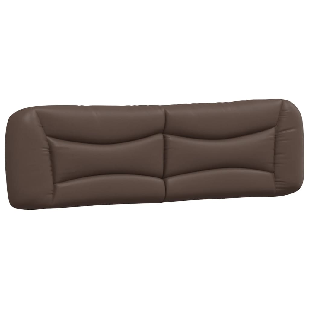 vidaXL Pat cu saltea, maro, 180x200 cm, piele ecologică vidaXL Pat cu saltea, maro, 180x200 cm, piele ecologică
