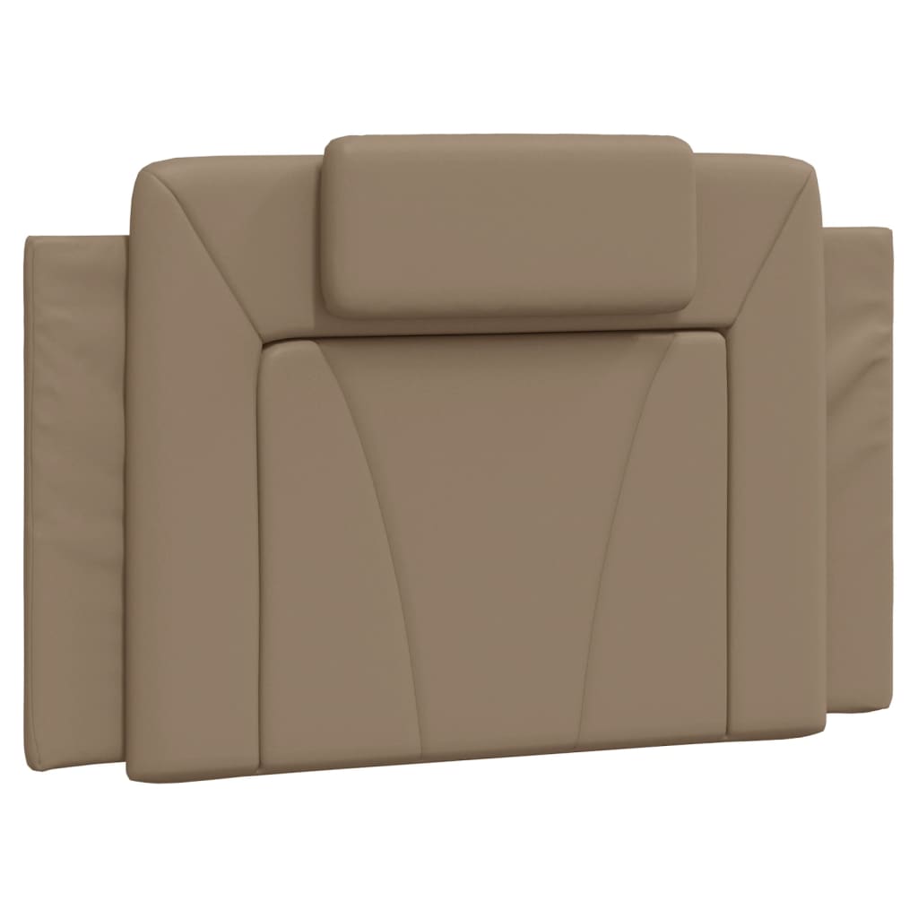 vidaXL Pat cu saltea, cappuccino, 80x200 cm piele ecologică
