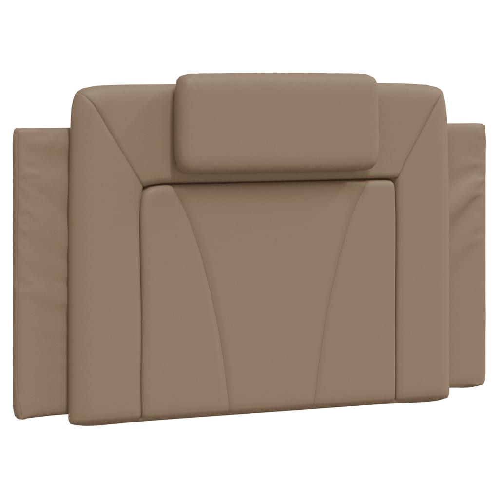 vidaXL Pat cu saltea, cappuccino, 90x190 cm piele ecologică vidaXL Pat cu saltea, cappuccino, 90x190 cm piele ecologică