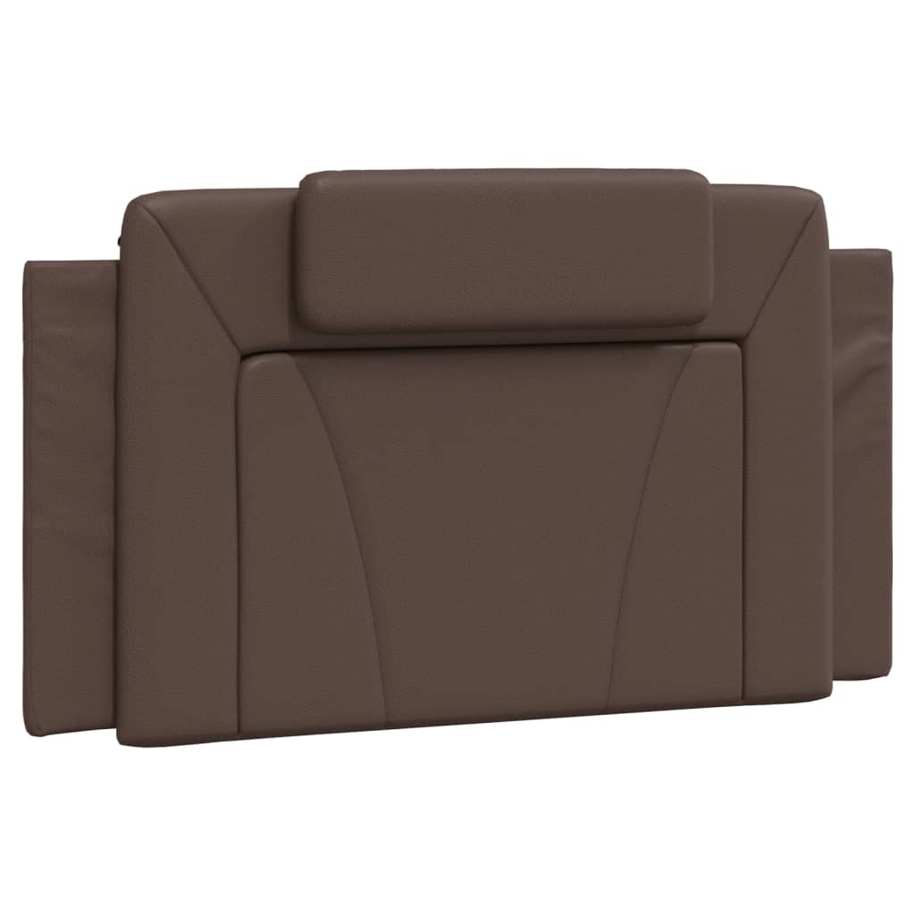vidaXL Pat cu saltea, maro, 100x200 cm, piele ecologică vidaXL Pat cu saltea, maro, 100x200 cm, piele ecologică
