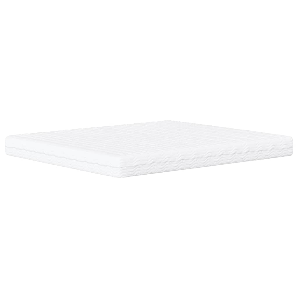 vidaXL Pat cu saltea, negru, 160x200 cm, piele ecologică
