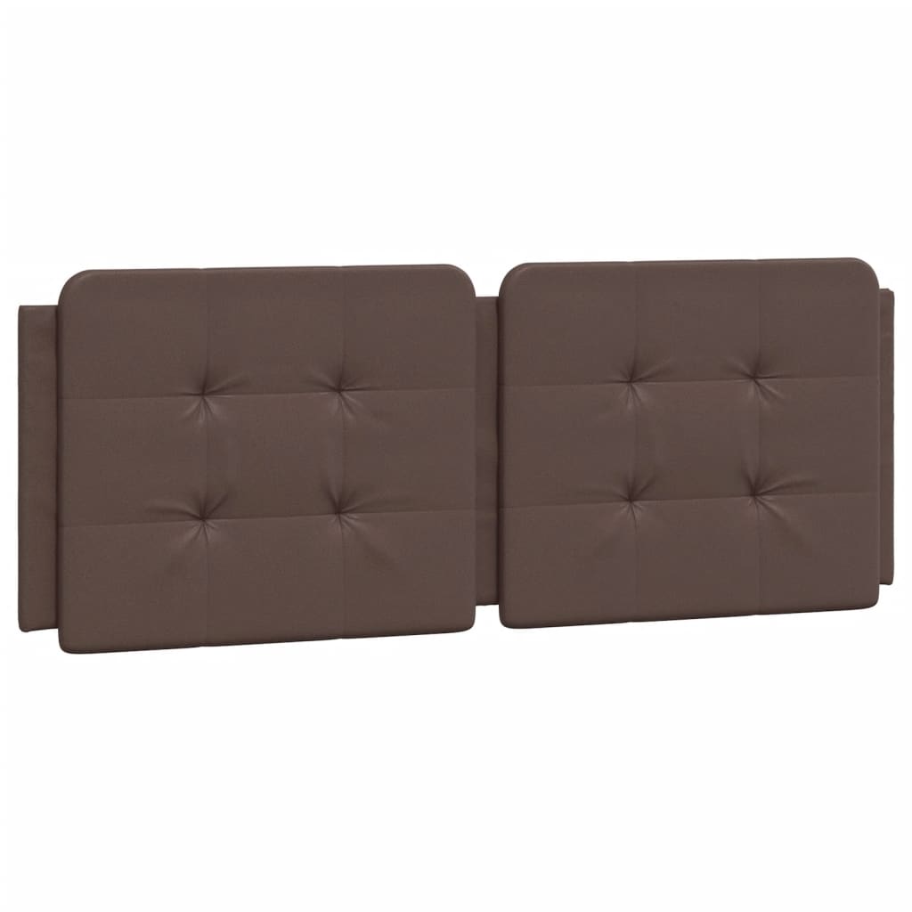 vidaXL Pat cu saltea, maro, 140x200 cm, piele ecologică vidaXL Pat cu saltea, maro, 140x200 cm, piele ecologică