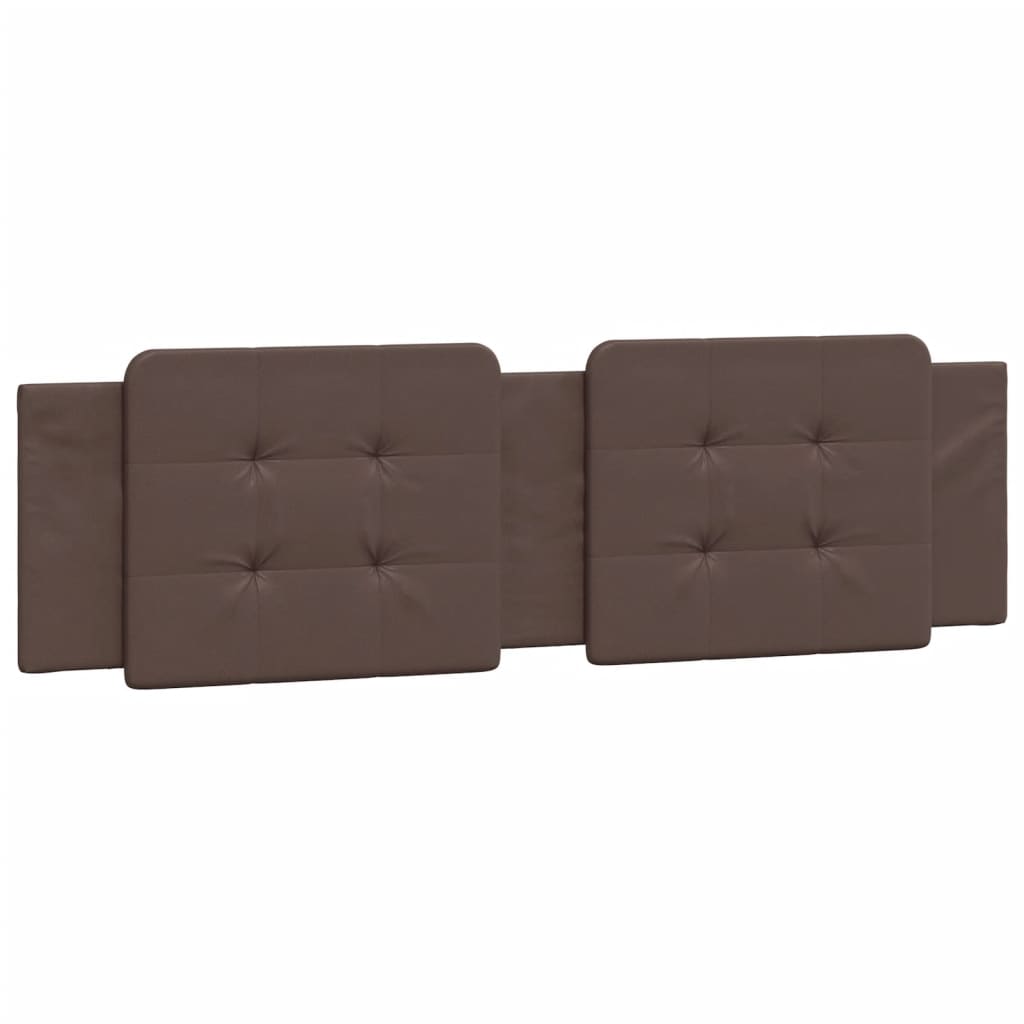 vidaXL Pat cu saltea, maro, 180x200 cm, piele ecologică vidaXL Pat cu saltea, maro, 180x200 cm, piele ecologică