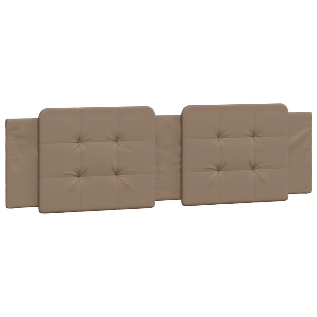 vidaXL Pat cu saltea, cappuccino, 180x200cm piele ecologică vidaXL Pat cu saltea, cappuccino, 180x200cm piele ecologică