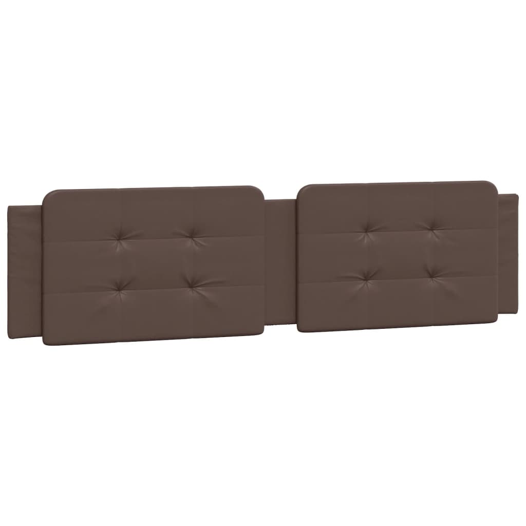 vidaXL Pat cu saltea, maro, 200x200 cm, piele ecologică