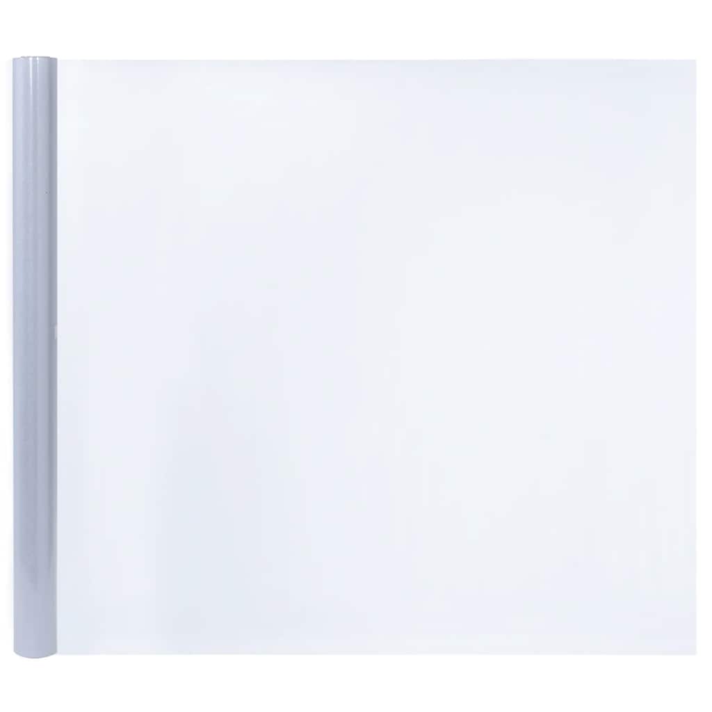 vidaXL Folie fereastră, 5 buc., statică/mată, gri, PVC