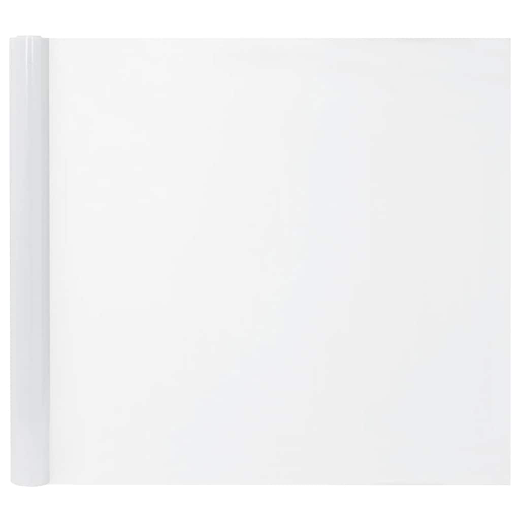 vidaXL Folie fereastră, 5 buc., statică/mată, alb, PVC