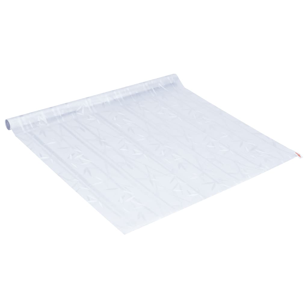vidaXl Folie fereastră, 2 buc., mată, model bambus, PVC vidaXl Folie fereastră, 2 buc., mată, model bambus, PVC