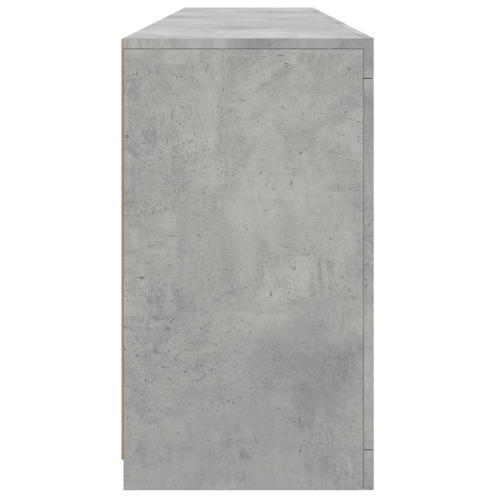 vidaXL Dulap cu lumini LED, gri beton, 162x37x67 cm vidaXL Dulap cu lumini LED, gri beton, 162x37x67 cm