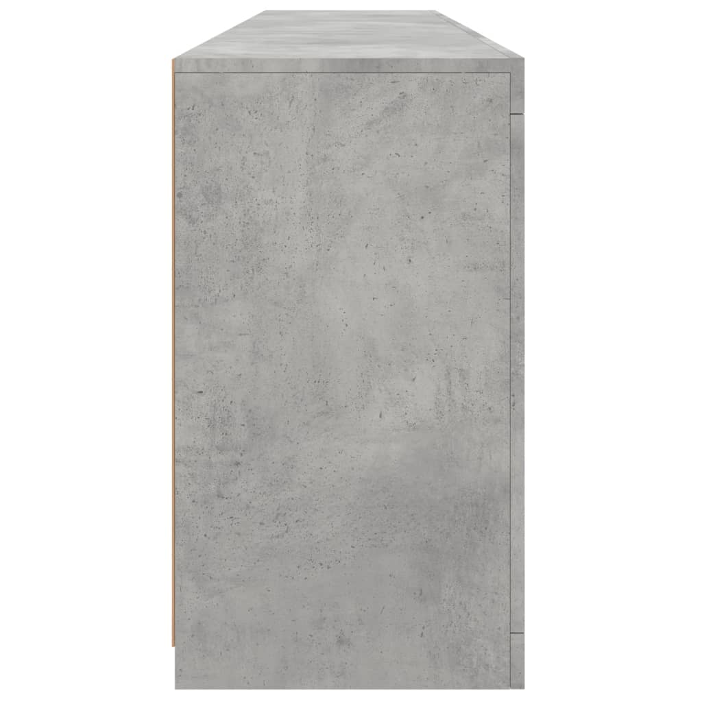 vidaXL Dulap cu lumini LED, gri beton, 181,5x37x67 cm vidaXL Dulap cu lumini LED, gri beton, 181,5x37x67 cm