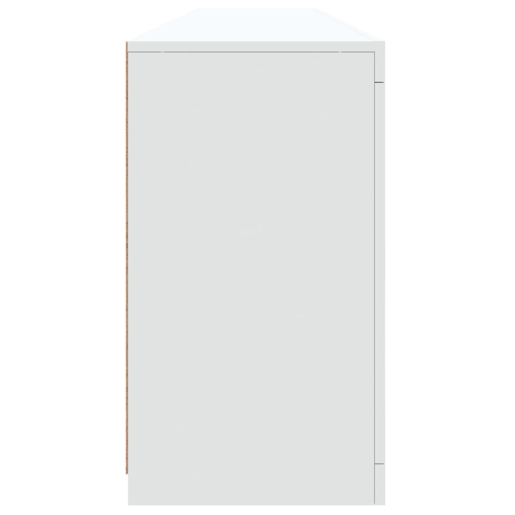 vidaXL Dulap cu lumini LED, alb, 202x37x67 cm vidaXL Dulap cu lumini LED, alb, 202x37x67 cm