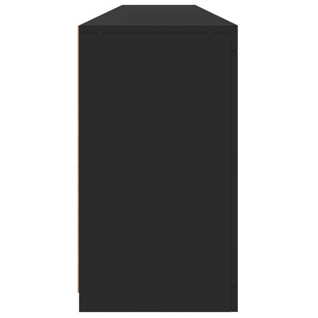 vidaXL Dulap cu lumini LED, negru, 202x37x67 cm vidaXL Dulap cu lumini LED, negru, 202x37x67 cm