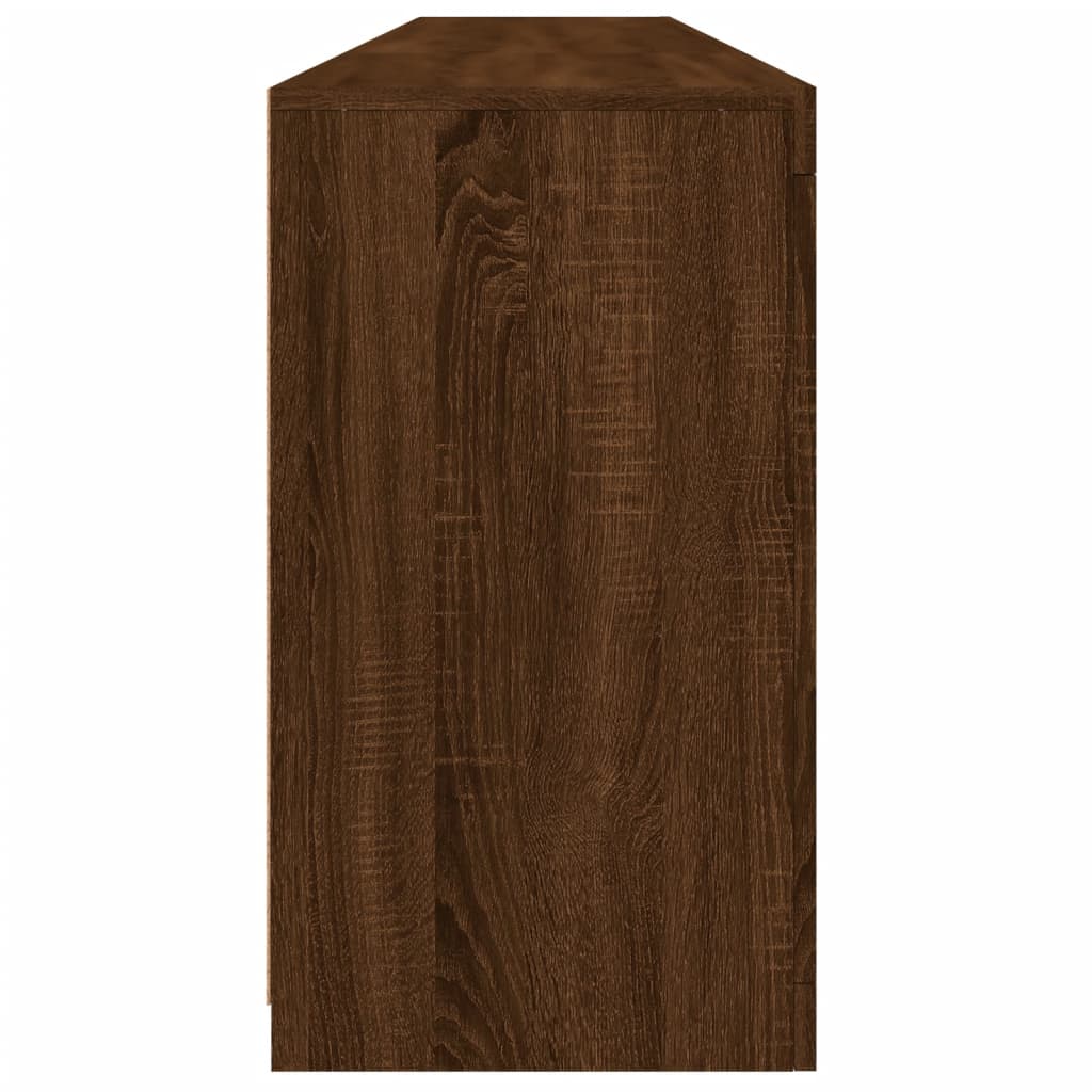 vidaXL Servantă cu lumini LED, stejar maro, 202x37x67 cm vidaXL Servantă cu lumini LED, stejar maro, 202x37x67 cm