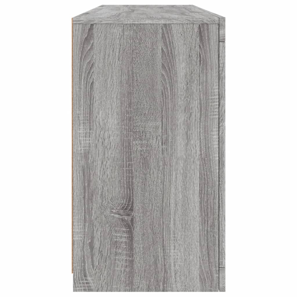 vidaXL Servantă cu lumini LED, gri sonoma, 163x37x67 cm vidaXL Servantă cu lumini LED, gri sonoma, 163x37x67 cm