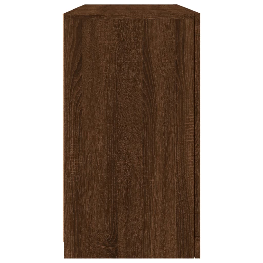 vidaXL Dulap cu lumini LED, stejar maro, 123x37x67 cm vidaXL Dulap cu lumini LED, stejar maro, 123x37x67 cm