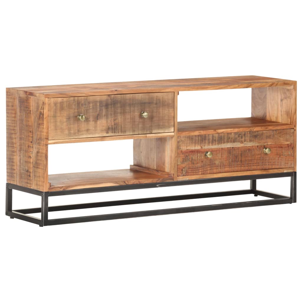 vidaXL Comodă TV, 120x30x50 cm, lemn de acacia nefinisat vidaXL Comodă TV, 120x30x50 cm, lemn de acacia nefinisat