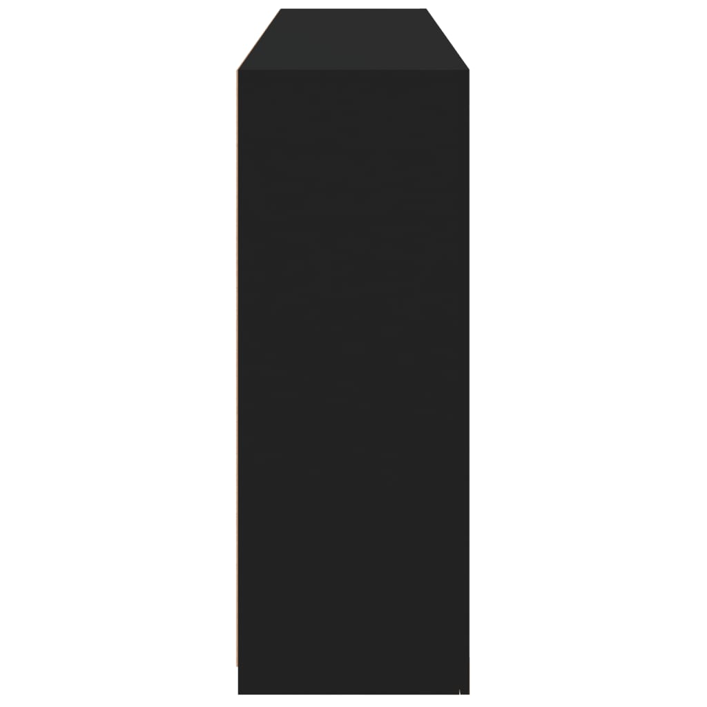 vidaXL Servantă cu lumini LED, negru, 162x37x100 cm vidaXL Servantă cu lumini LED, negru, 162x37x100 cm