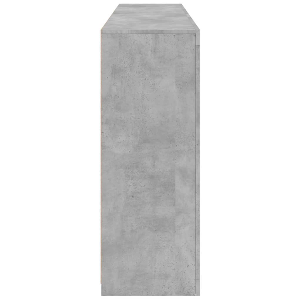 vidaXL Servantă cu lumini LED, gri beton, 162x37x100 cm vidaXL Servantă cu lumini LED, gri beton, 162x37x100 cm