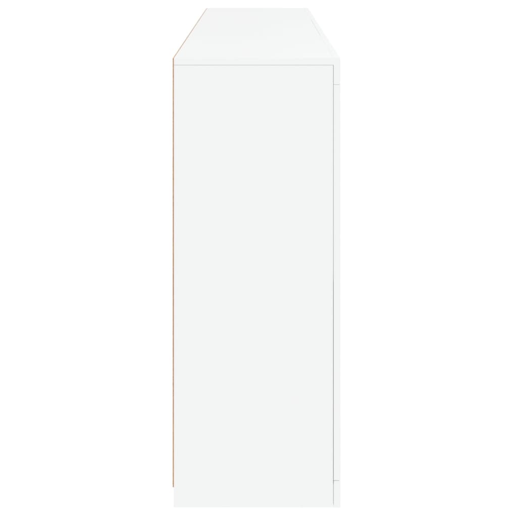 vidaXL Servantă cu lumini LED, alb, 181,5x37x100 cm vidaXL Servantă cu lumini LED, alb, 181,5x37x100 cm