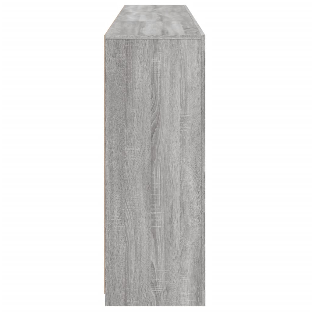 vidaXL Servantă cu lumini LED, gri sonoma, 181,5x37x100 cm vidaXL Servantă cu lumini LED, gri sonoma, 181,5x37x100 cm