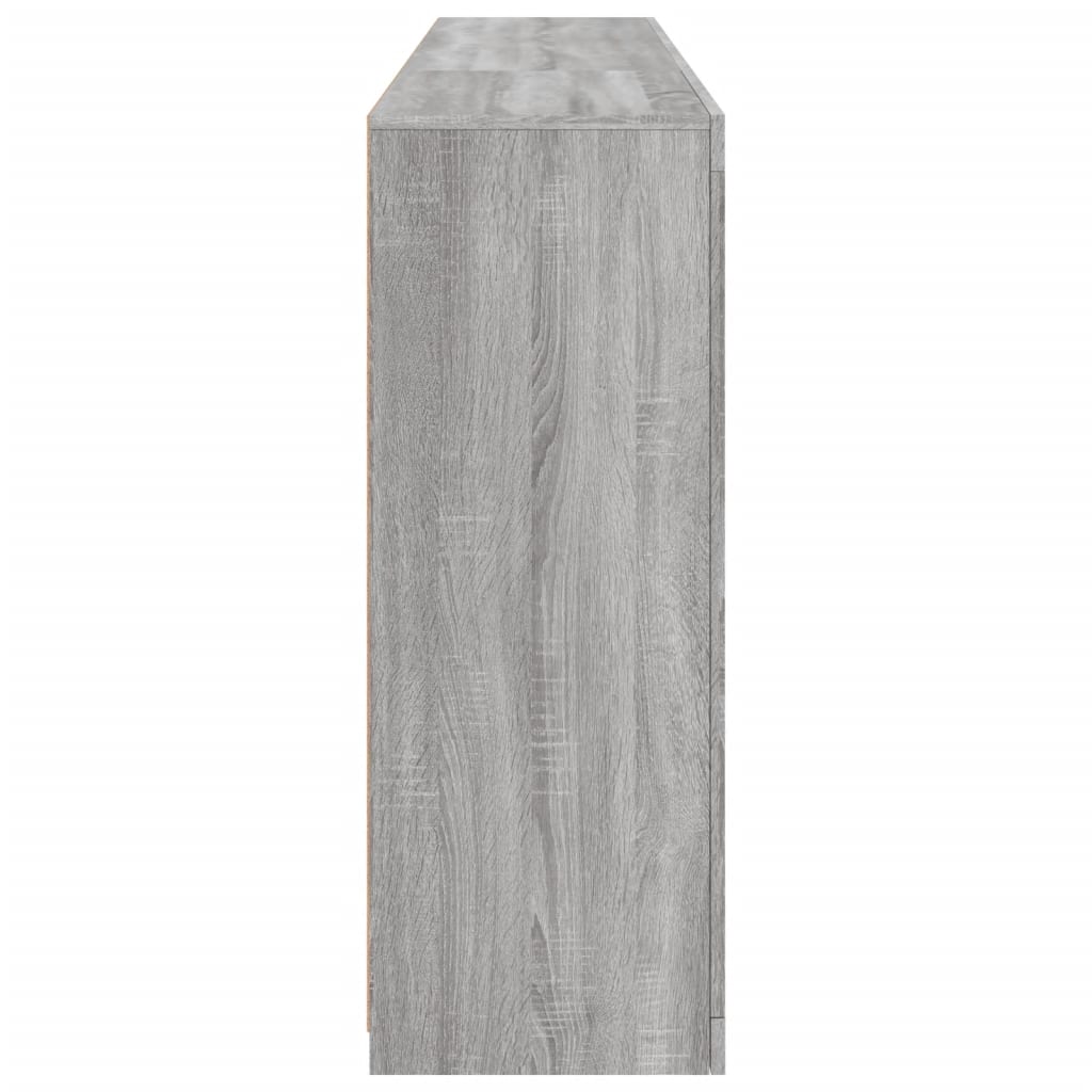 vidaXL Servantă cu lumini LED, gri sonoma, 181,5x37x100 cm vidaXL Servantă cu lumini LED, gri sonoma, 181,5x37x100 cm
