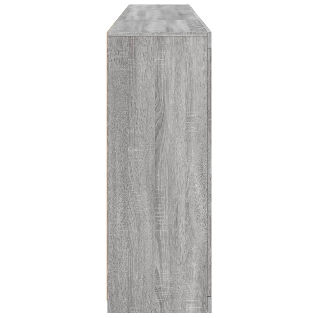 vidaXL Servantă cu lumini LED, gri sonoma, 202x37x100 cm vidaXL Servantă cu lumini LED, gri sonoma, 202x37x100 cm