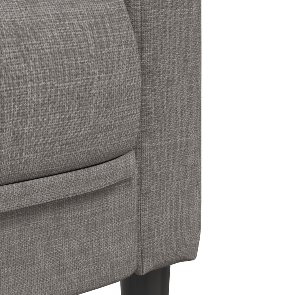 vidaXL Set de canapele, 3 piese, gri taupe, textil vidaXL Set de canapele, 3 piese, gri taupe, textil