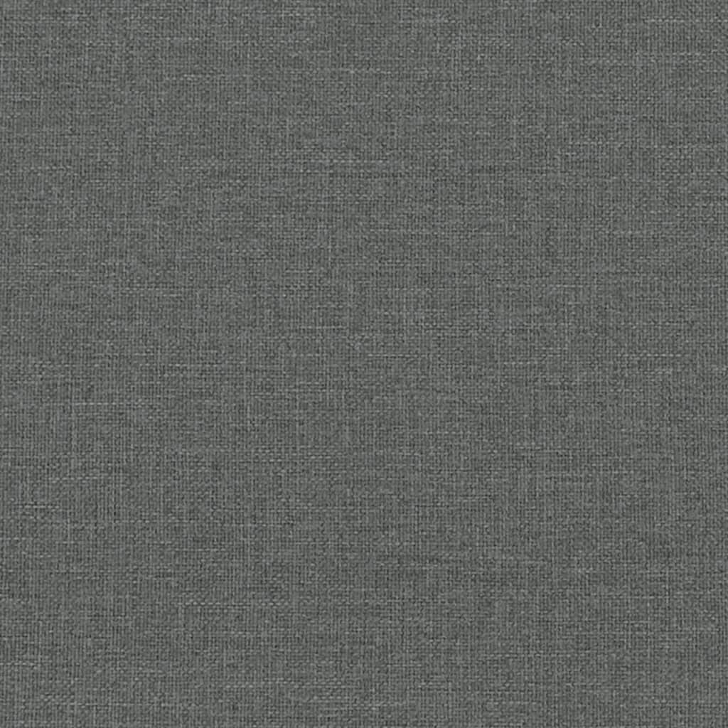 vidaXL Set de canapele, 2 piese, gri închis, material textil