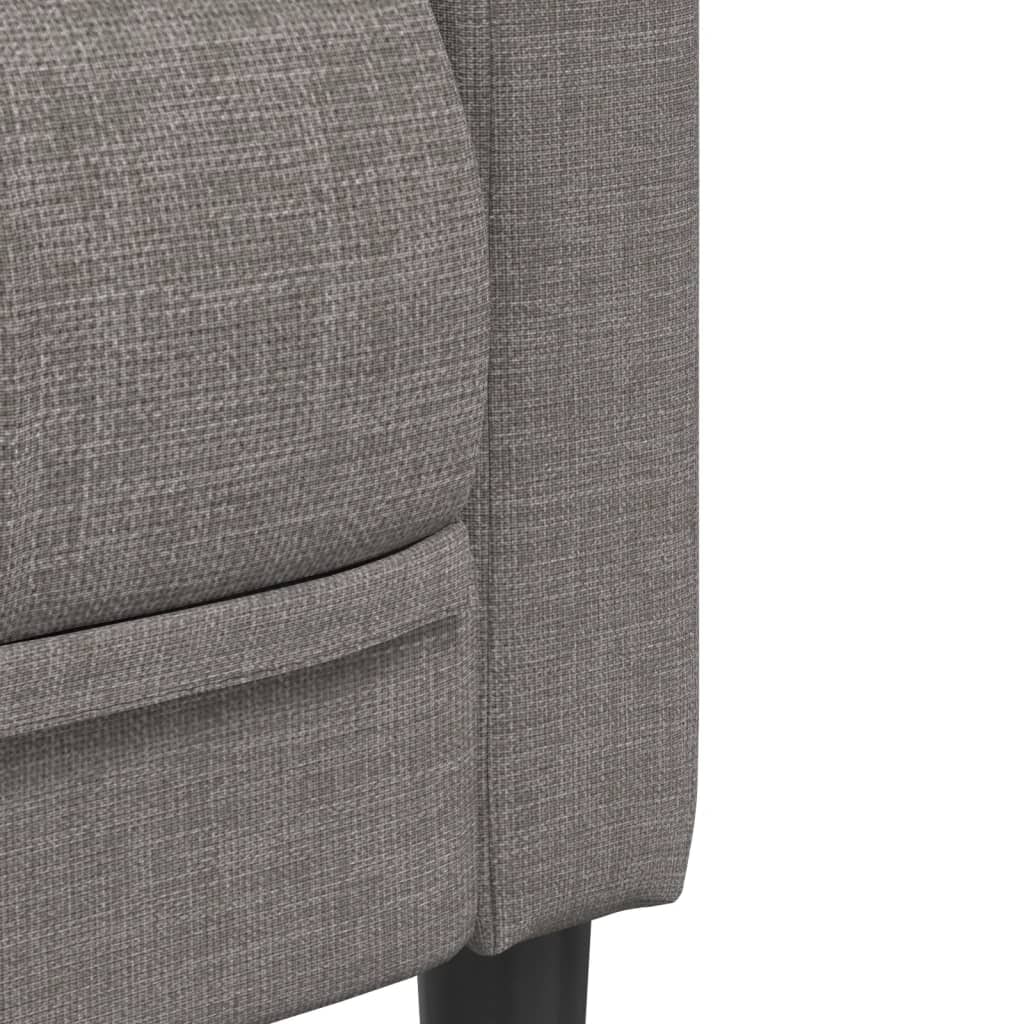 vidaXL Set de canapele, 2 piese, gri taupe, material vidaXL Set de canapele, 2 piese, gri taupe, material